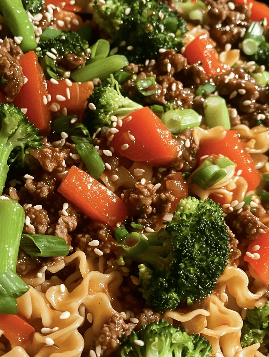 Stunning Mongolian Ground Beef Noodles Recipe for a Quick Dinner Delight