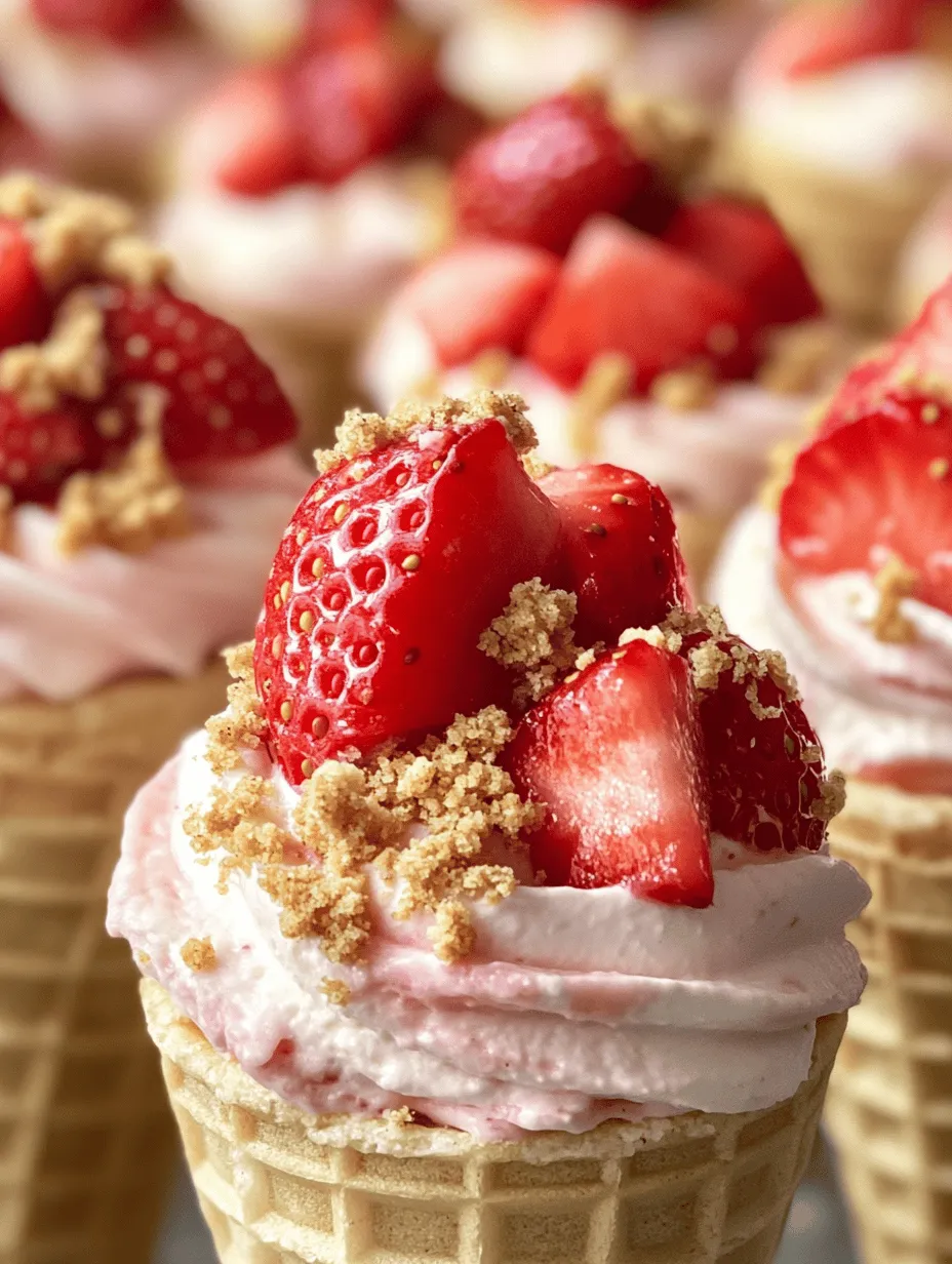 Strawberry Cheesecake Cones: A Deliciously Fun Dessert