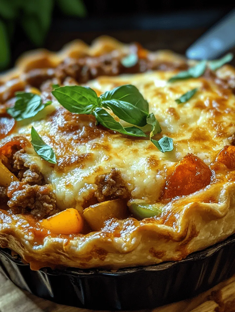 Deep Hamburger Sausage &#038; Pepperoni Pie Recipe