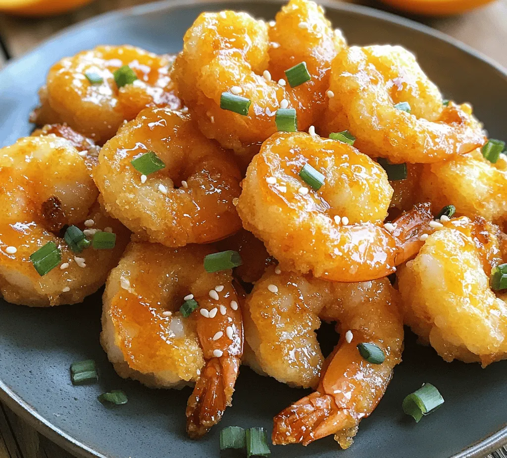 Crispy Orange Shrimp is a delightful dish that expertly combines a crunchy texture with the refreshing and zesty flavor of orange. This recipe is not just a feast for the palate; it also brings a vibrant burst of color to your plate, making it an eye-catching addition to any meal. Whether you