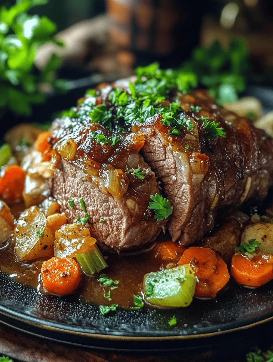 Sauerbraten Delight: Classic Marinated Beef Slow-Cooked
