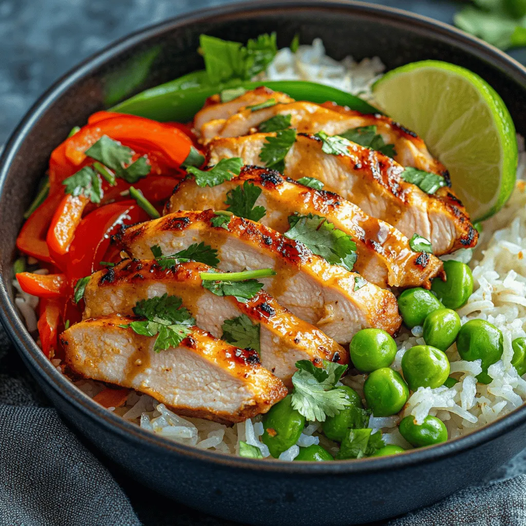 Tropical Coconut Chicken Rice Bowl: A Flavorful Escape to Paradise