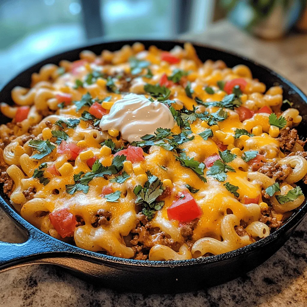 Cheesy Taco Pasta Skillet: A Comforting and Versatile Dish