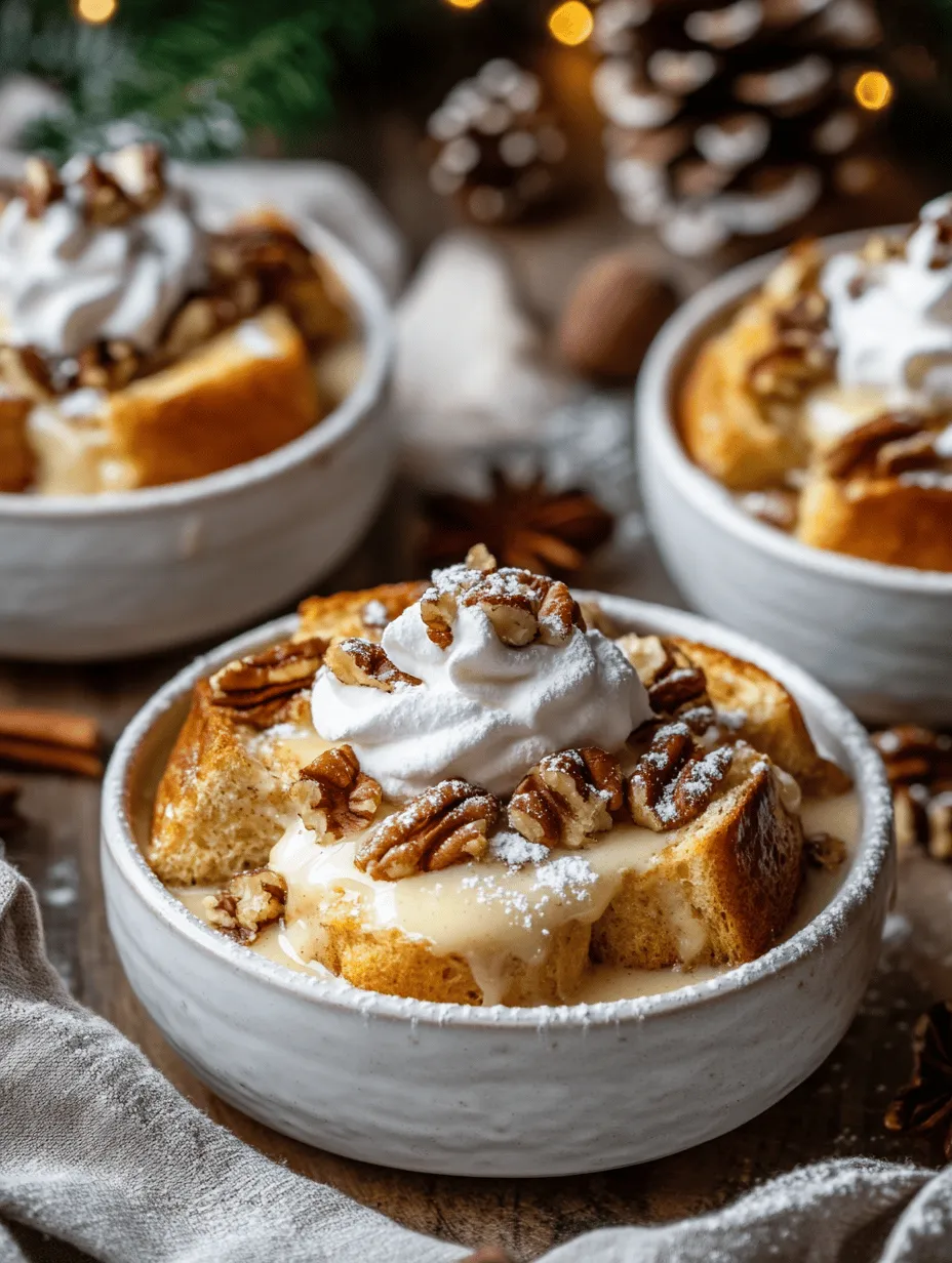 Eggnog Bread Pudding: A Festive Delight