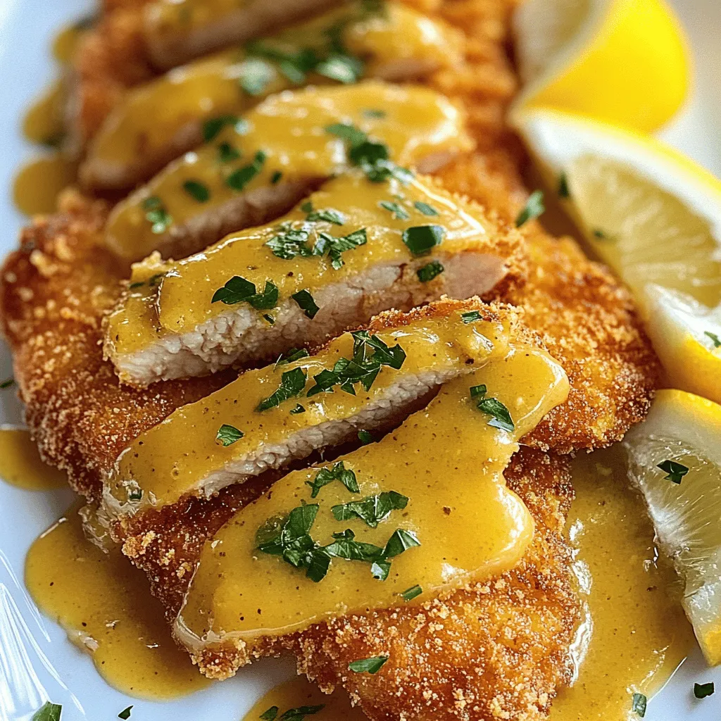 Crunchy Pork Schnitzel with Zesty Dijon Gravy