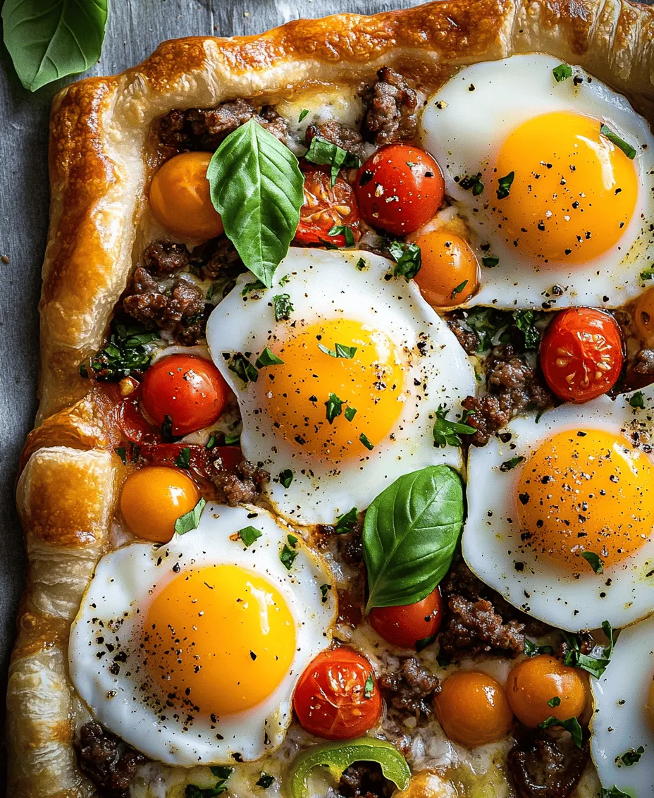 Puff Pastry Breakfast Pizza is an innovative twist on traditional breakfast fare that combines the flakiness of puff pastry with the familiar toppings of a classic pizza. This delightful dish offers a unique way to enjoy breakfast while catering to a variety of tastes and preferences. Whether you