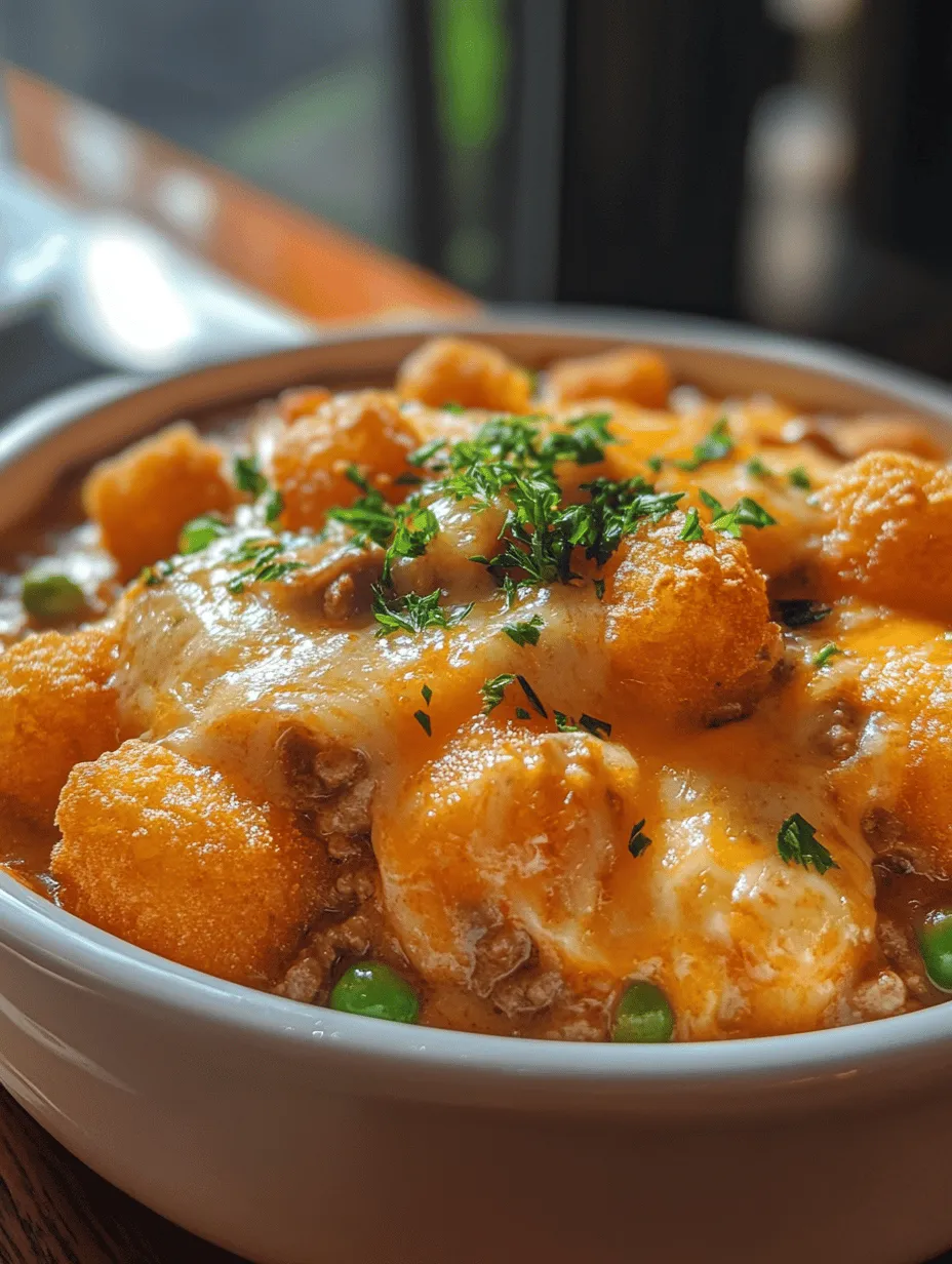Tater Tot Delight Casserole: A Comforting Crowd-Pleaser