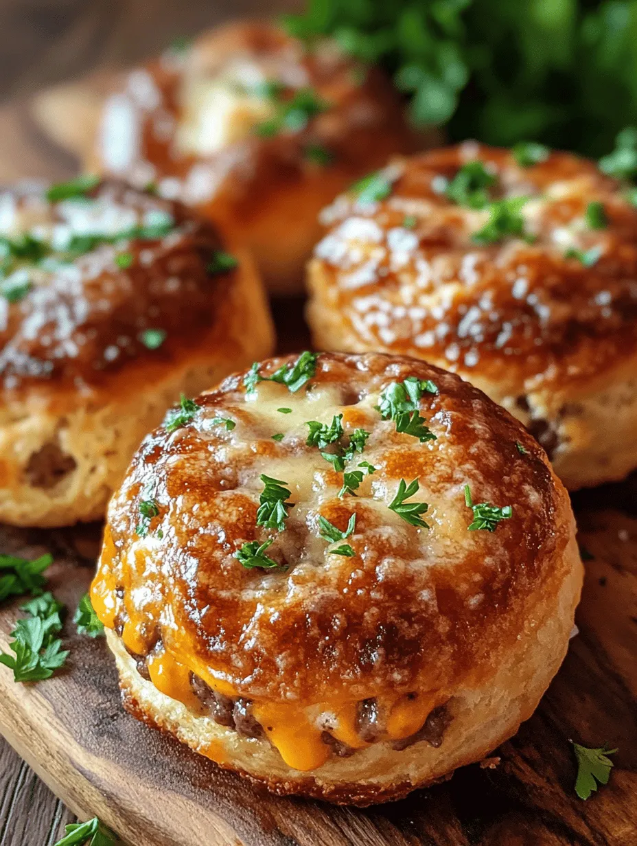 Garlic Parmesan Cheeseburger Bombs: A Flavorful Delight