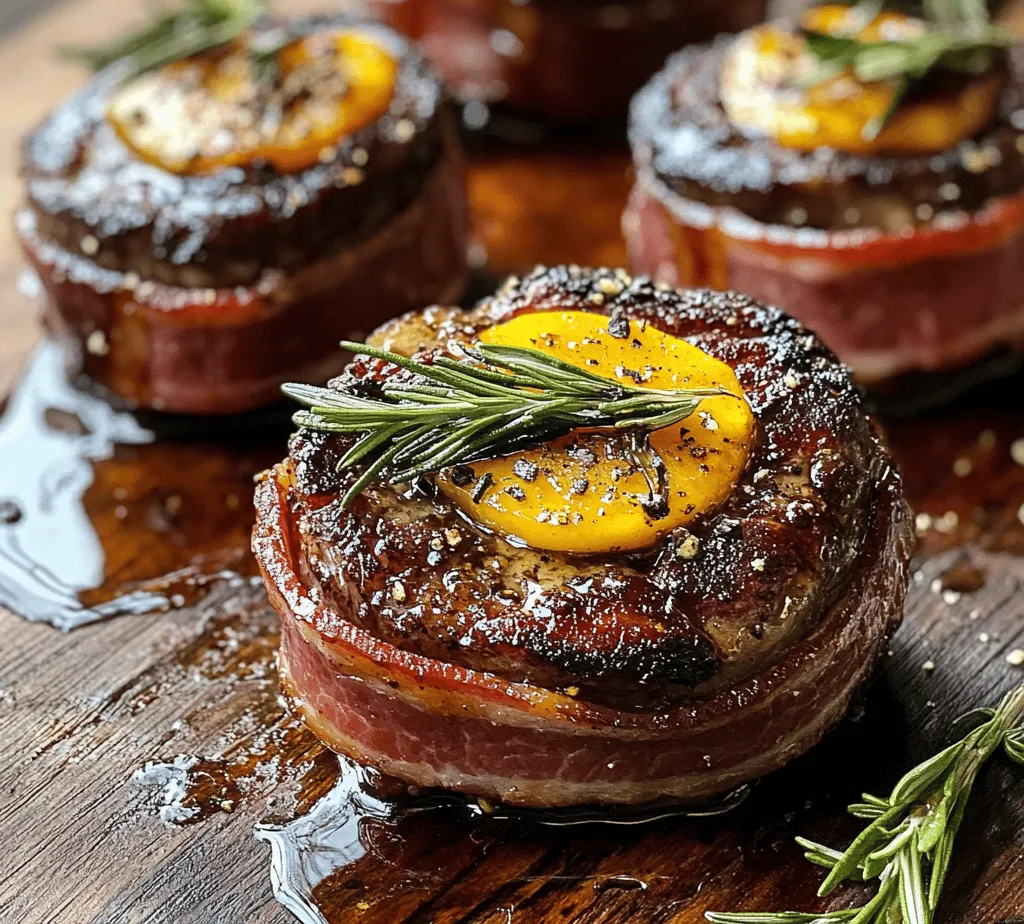 There are few dishes that can rival the sumptuous appeal of a perfectly cooked filet mignon wrapped in crispy bacon. The Bacon-Wrapped Filet Mignon Delight is not just a meal; it