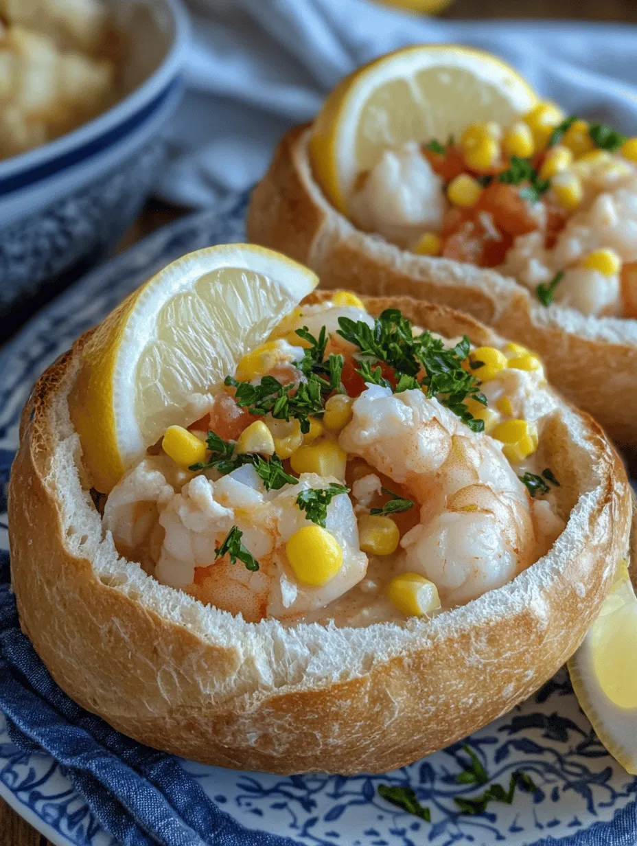 Stuffed Seafood Soup Bread Bowl Recipe: A Delightful Culinary Experience