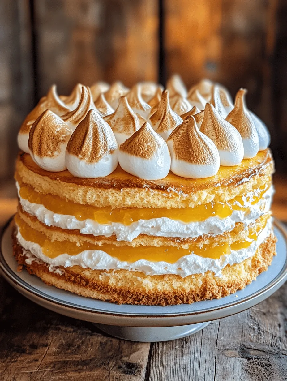 Zesty Lemon Meringue Dream Cake: A Delightful Culinary Adventure