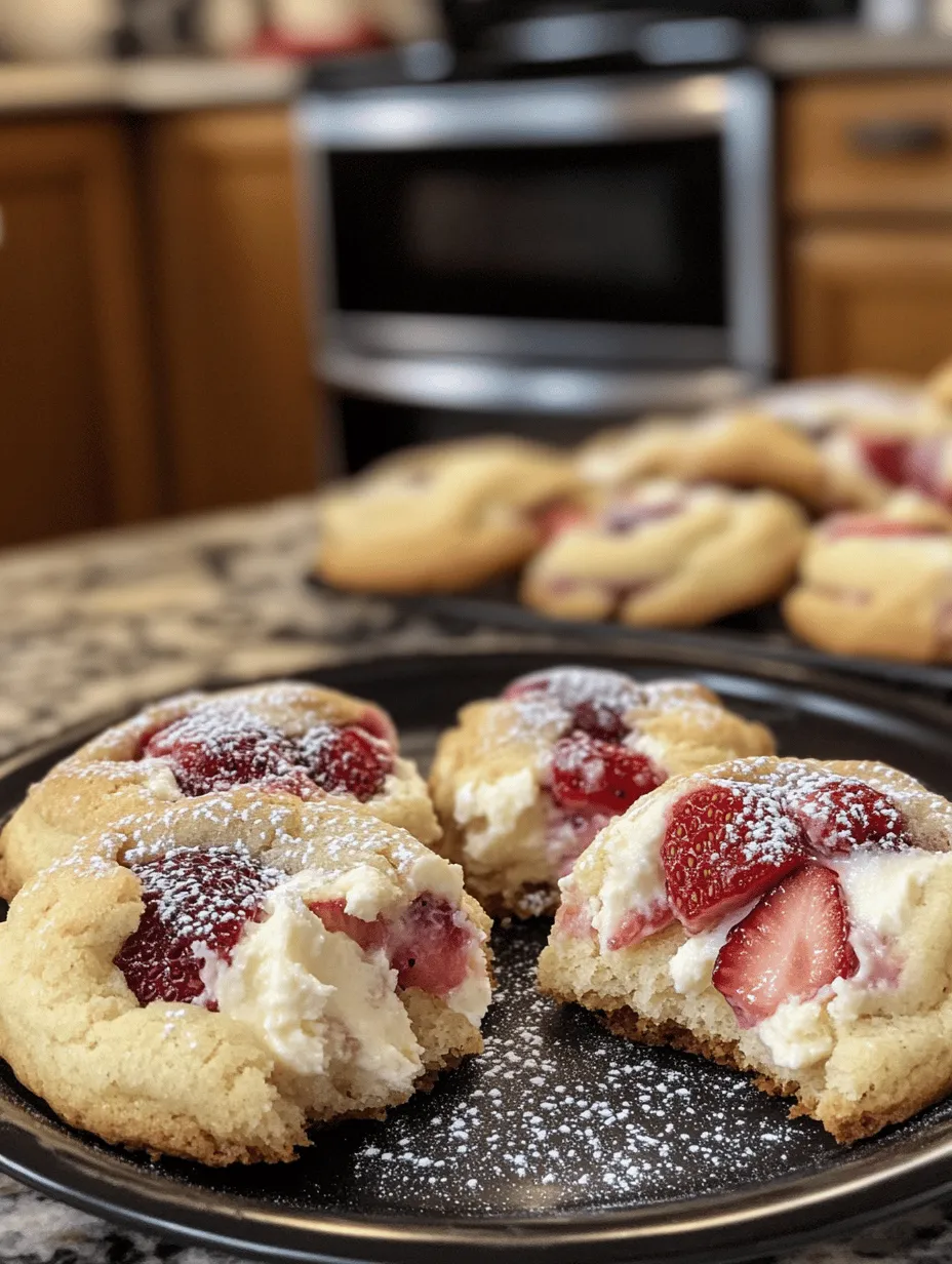 Strawberry Cheesecake Stuffed Cookies Recipe