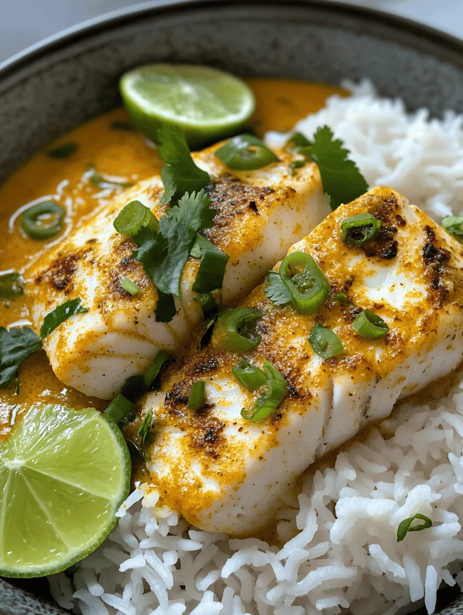 Delight in the Tropical Flavors of Coconut Fish Curry with Lime and Lemongrass