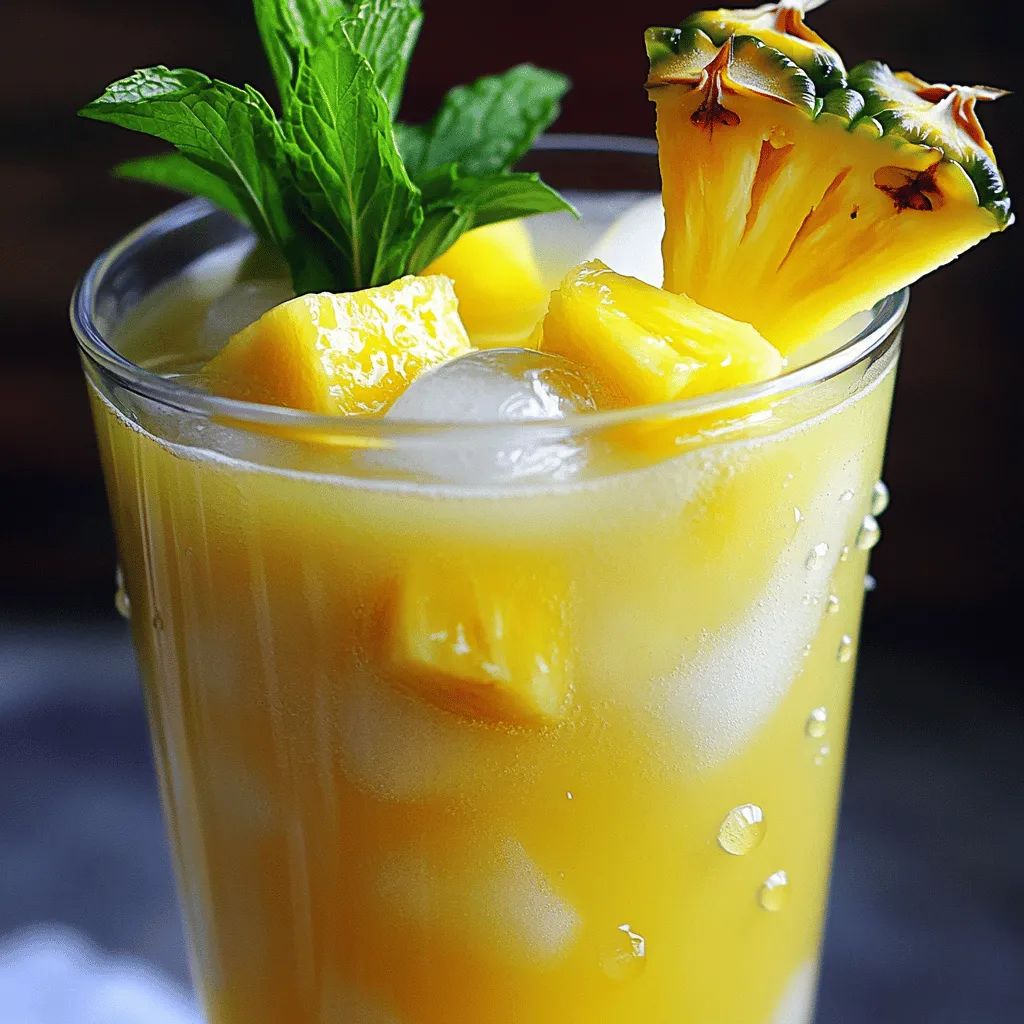 Tropical Pineapple Delight Mocktail: A Refreshing Escape