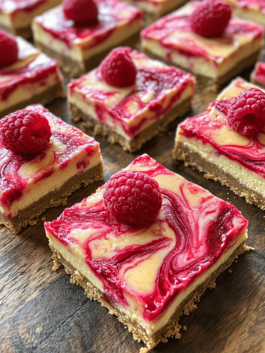 Elegant Raspberry Marble Cheesecake Bars: A Delightful Dessert Experience