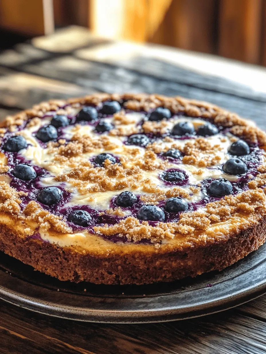 Blueberry Bliss Cream Cheese Coffee Cake Recipe
