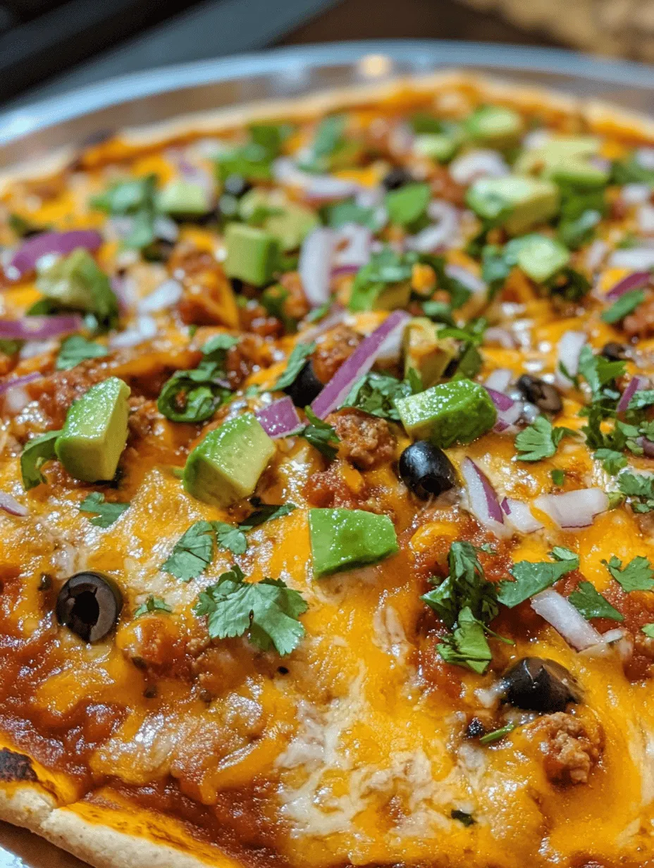 Spicy Homemade Mexican Pizza Delight: An Irresistible Fusion of Flavors