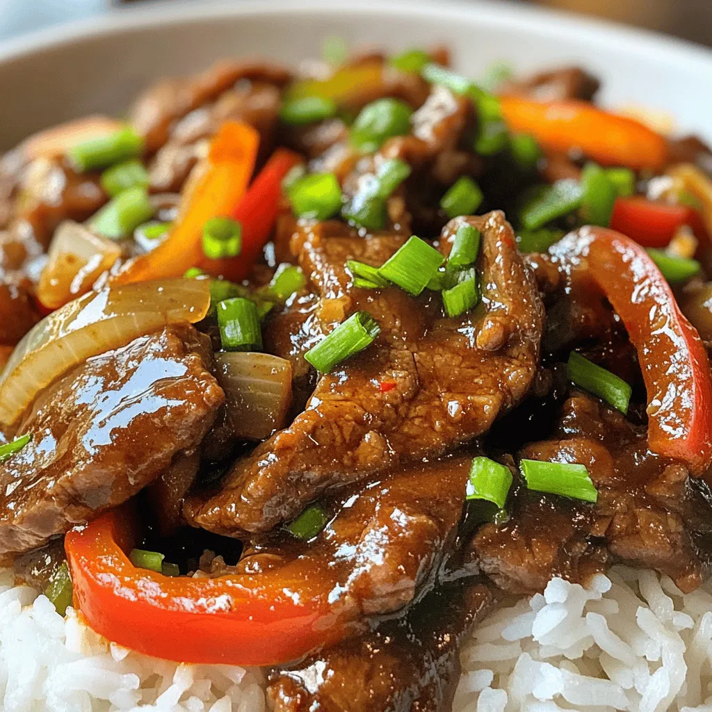 Savory Beef in Black Bean Sauce