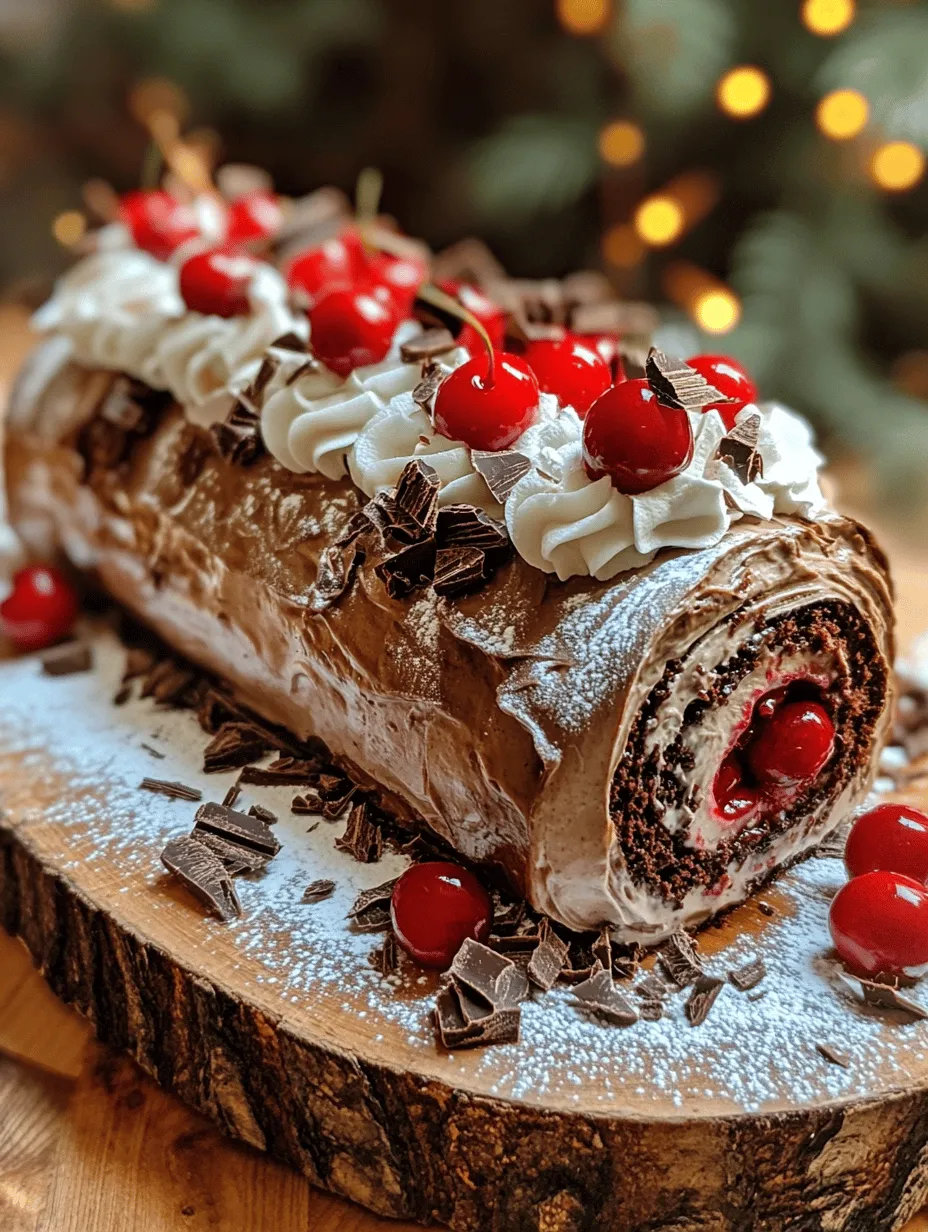 Decadent Black Forest Roll Cake Recipe