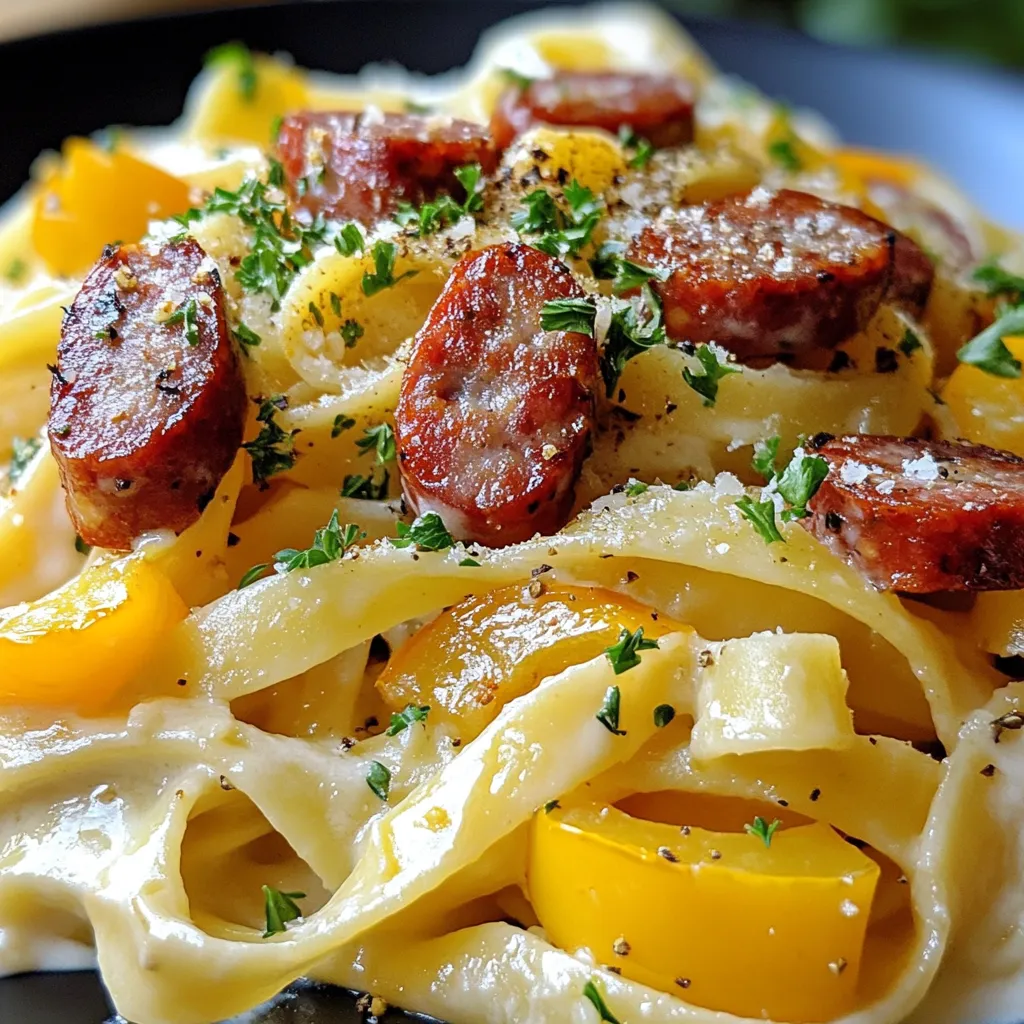 Smoked Sausage Cajun Alfredo: A Flavorful Fusion