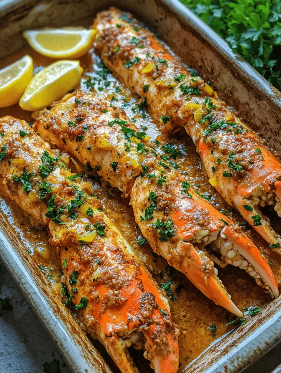Baked Crab Legs in Butter Sauce – An Irresistibly Rich and Flavorful Delight