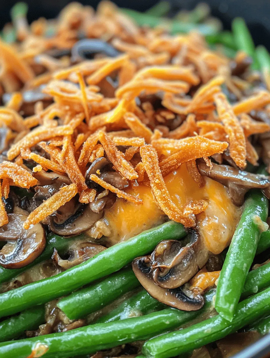 Green Bean and Mushroom Symphony Casserole: A Comforting Delight