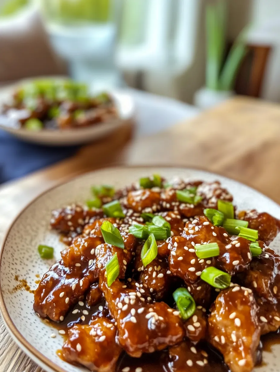 Easy Sticky Crispy Mongolian Beef Recipe