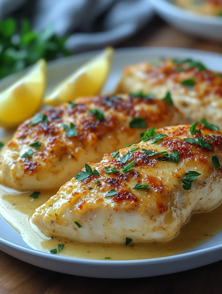 Juicy Baked Caesar Chicken with Parmesan Sauce