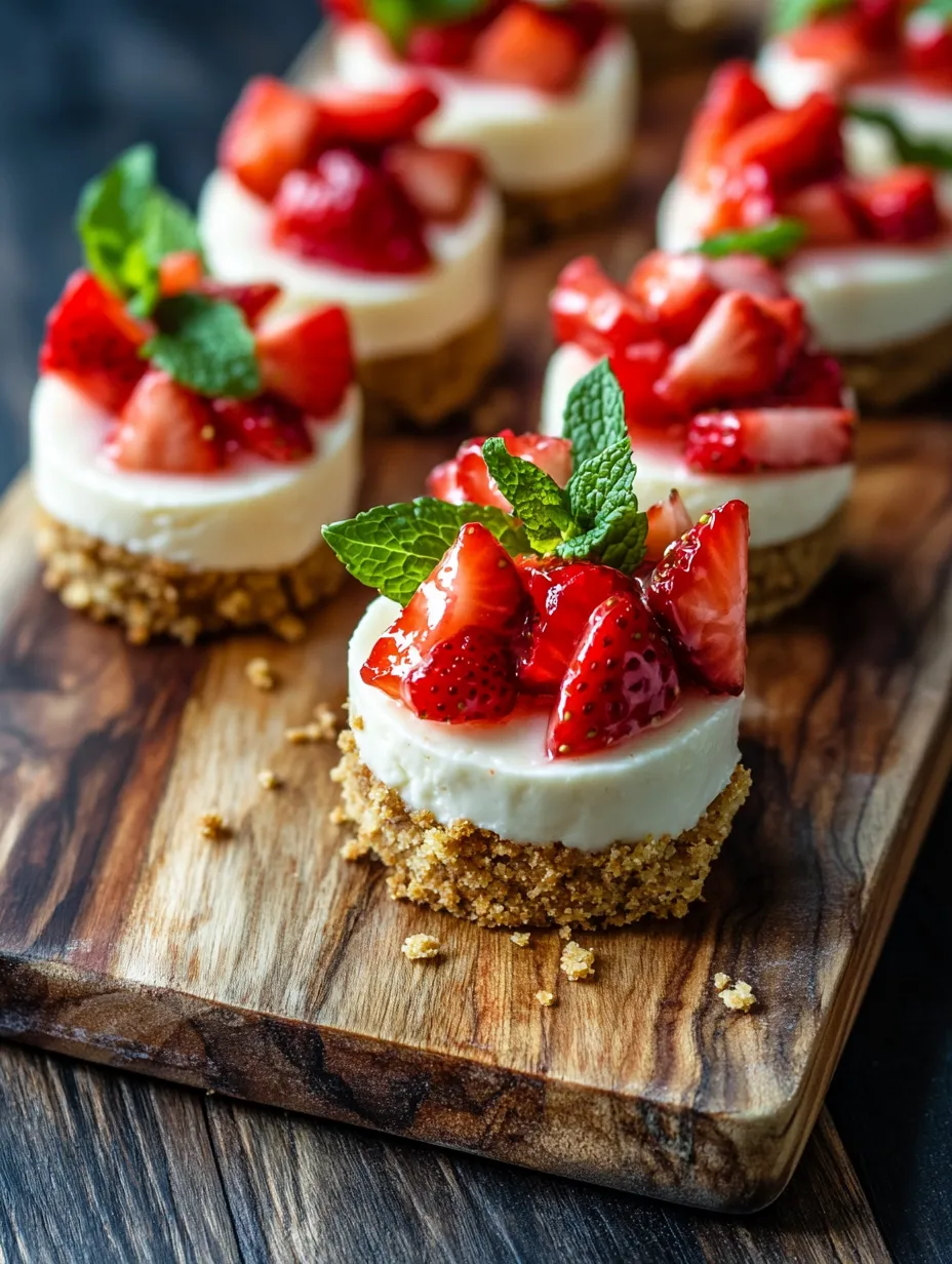 Mini Strawberry Crunch Cheesecake Bites: An Irresistible Dessert Delight