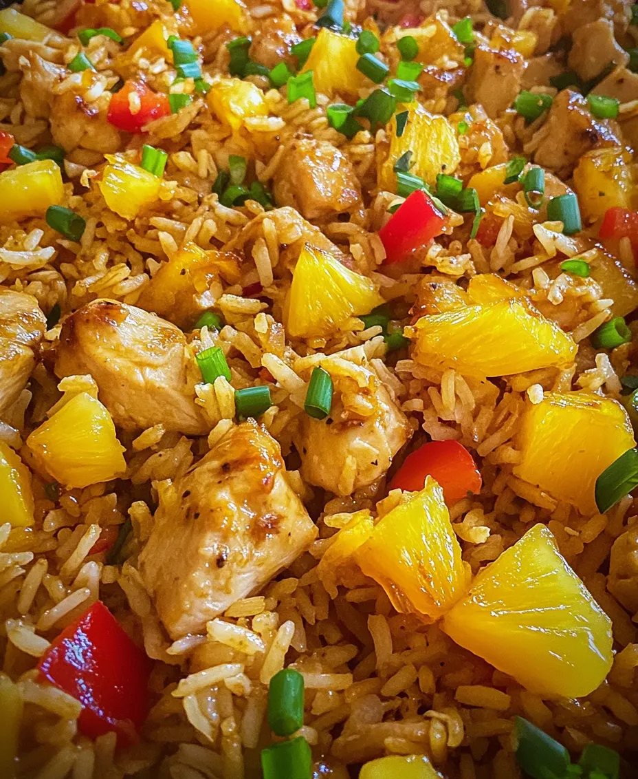 In the realm of culinary delights, few dishes can transport you to a tropical paradise quite like Tropical Pineapple Chicken & Rice Fiesta. This vibrant and flavorful recipe combines succulent chicken, sweet pineapple, and colorful vegetables, making it a perfect choice for a family dinner or a gathering with friends. Picture a plate overflowing with juicy chicken pieces glazed in a luscious pineapple sauce, served alongside fluffy rice and a medley of bright vegetables. Not only is this dish visually appealing, but it also offers a delightful balance of flavors and textures that will satisfy your taste buds.